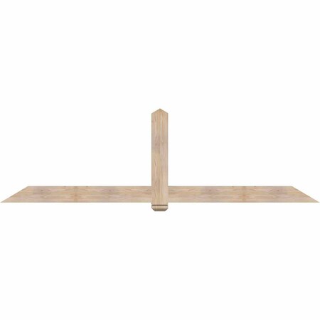 Ekena Millwork Eugene Smooth Timber Gable Bracket, Douglas Fir, 108"W x 31 1/2"H x 3 1/2"D x 5 1/2"F, 7/12 Pitch GBW108X31X0406EUG00SDF